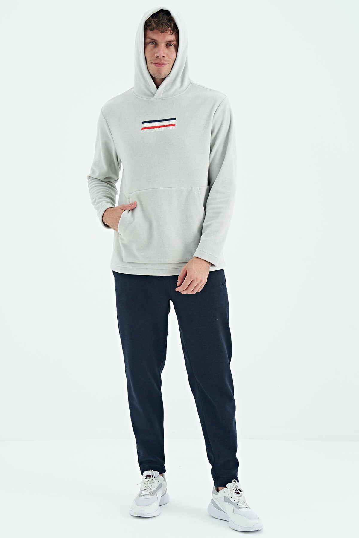 Men's Stone Color Polar Sweatshirt - 88301