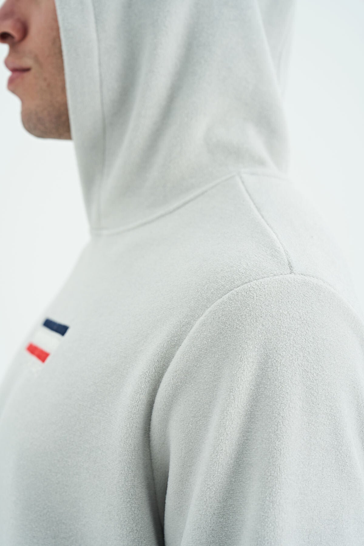 Men's Stone Color Polar Sweatshirt - 88301
