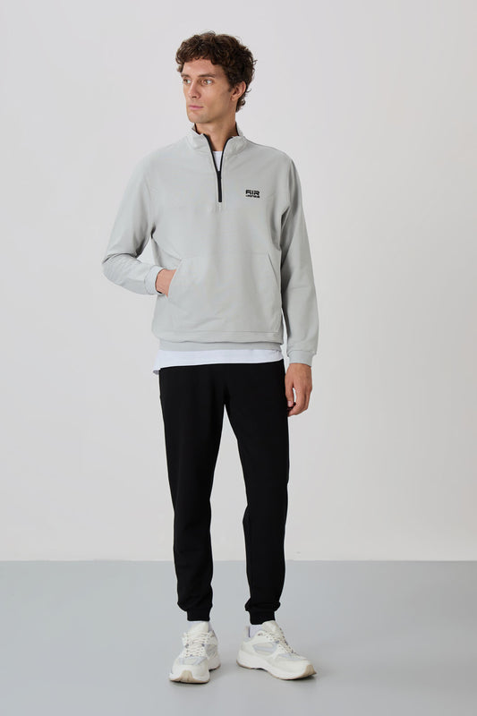 Herbert Stone - Black High Collar Tracksuit Set - 85233