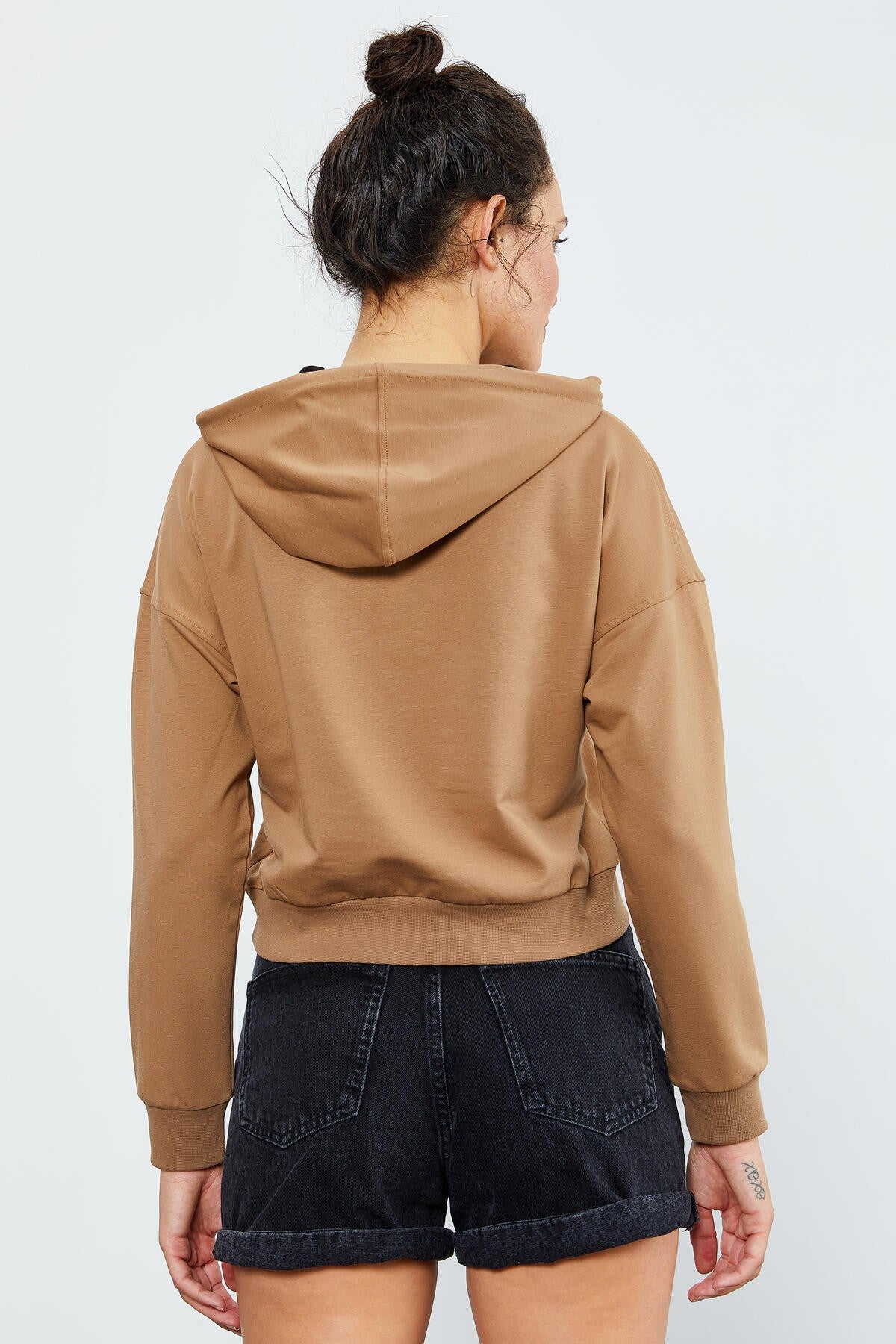 Women's Hooded Long Sleeve Comfort Fit Sweatshirt - 97115