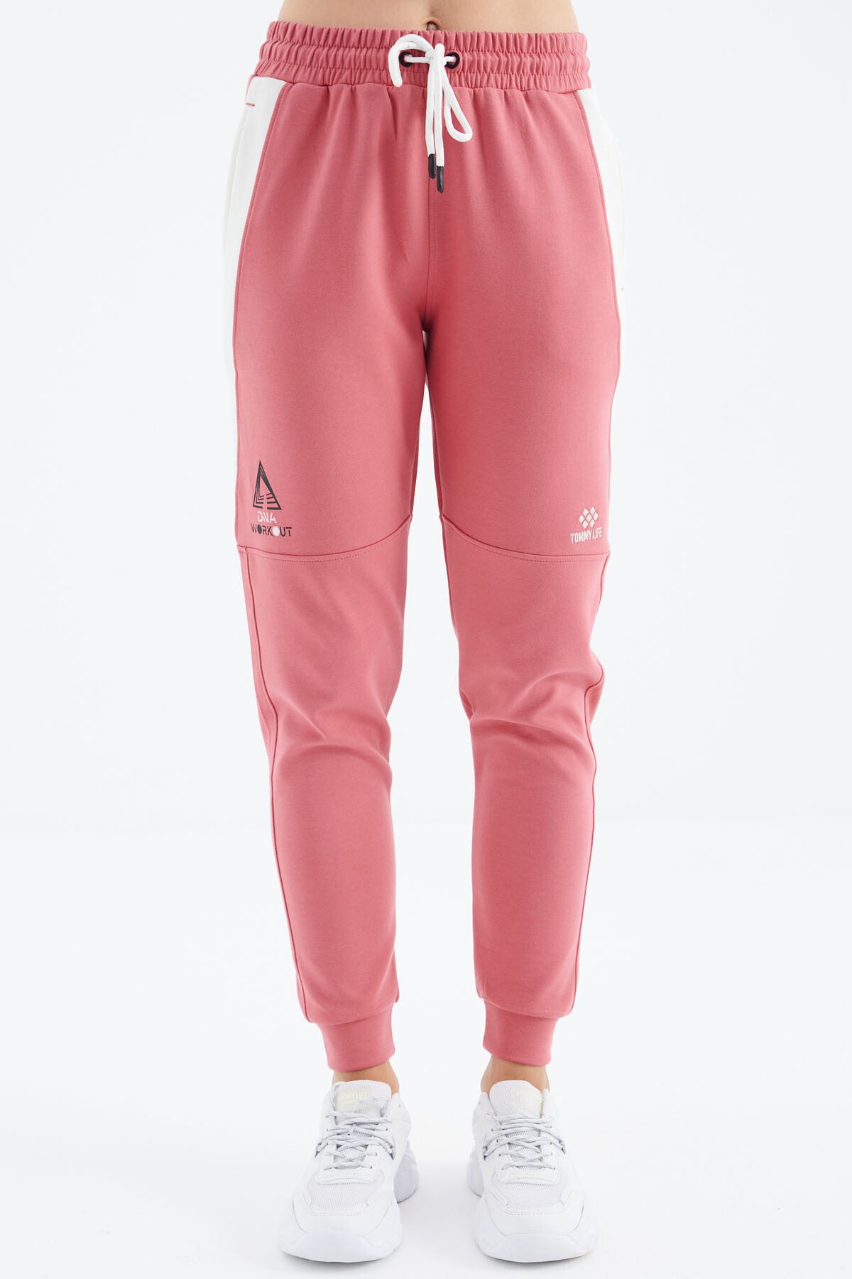 Wild Rose Laced Striped Detailed Relax Fit Women's Tracksuit Bottom - 94645