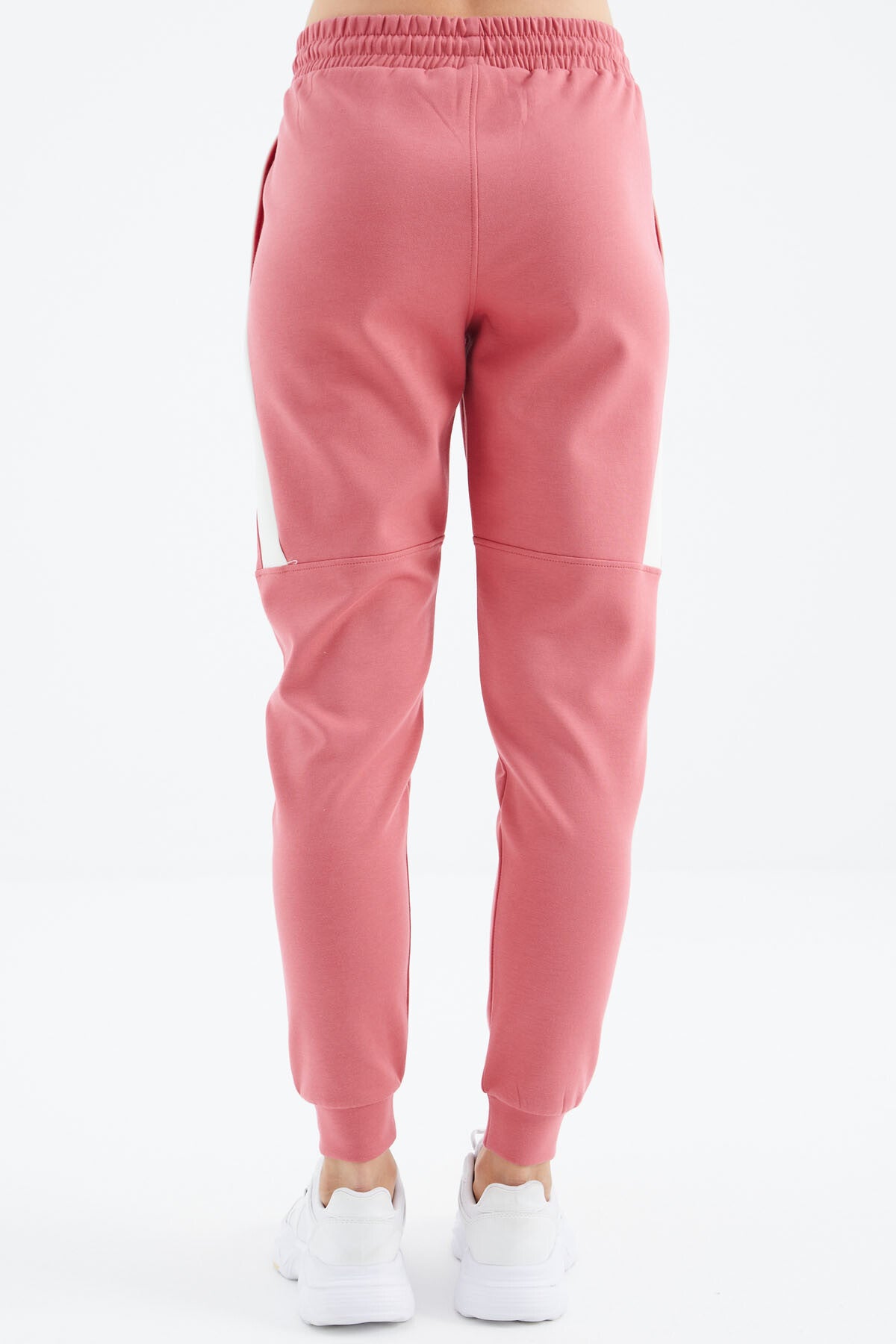 Wild Rose Laced Striped Detailed Relax Fit Women's Tracksuit Bottom - 94645