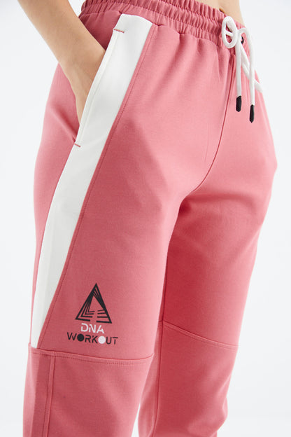 Wild Rose Laced Striped Detailed Relax Fit Women's Tracksuit Bottom - 94645