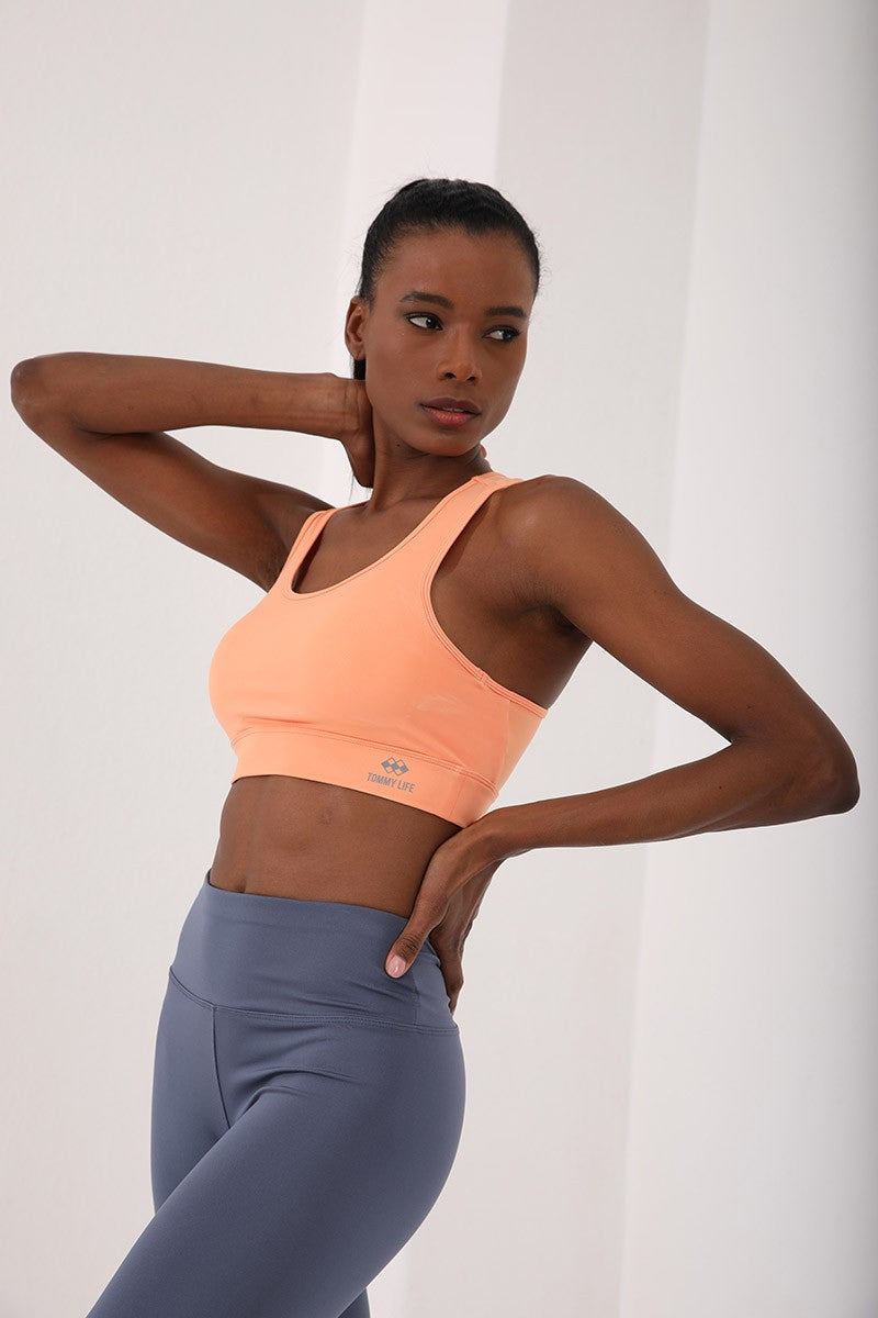 Detailed collar and U collar women's sports bras - 97120