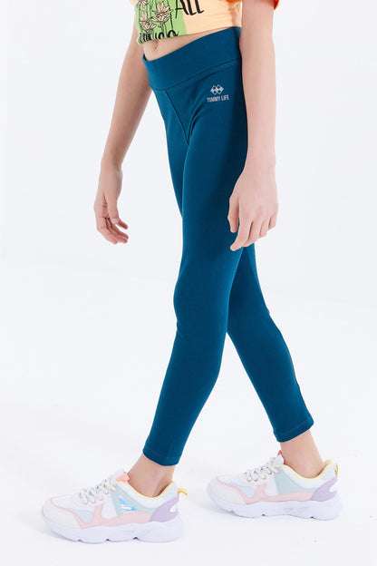 Emerald High Waist Slim Leg Girls' Tights - 75047