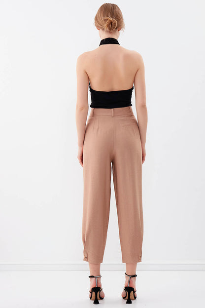 HIGH-WAIST TROUSERS