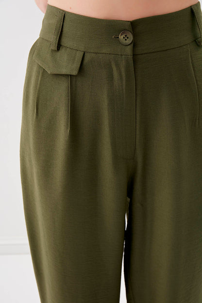 HIGH-WAIST TROUSERS