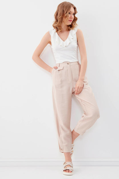 HIGH-WAIST TROUSERS