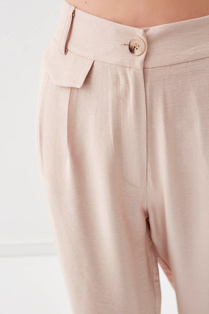 HIGH-WAIST TROUSERS
