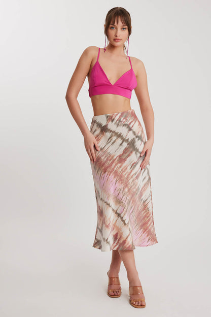 BRIGHT PATTERN MIDSIZE SKIRT