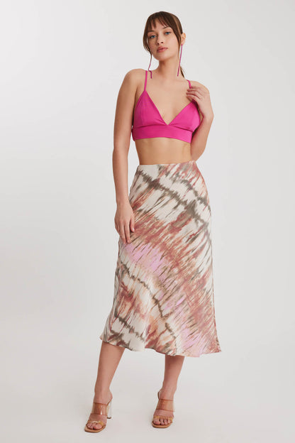 BRIGHT PATTERN MIDSIZE SKIRT