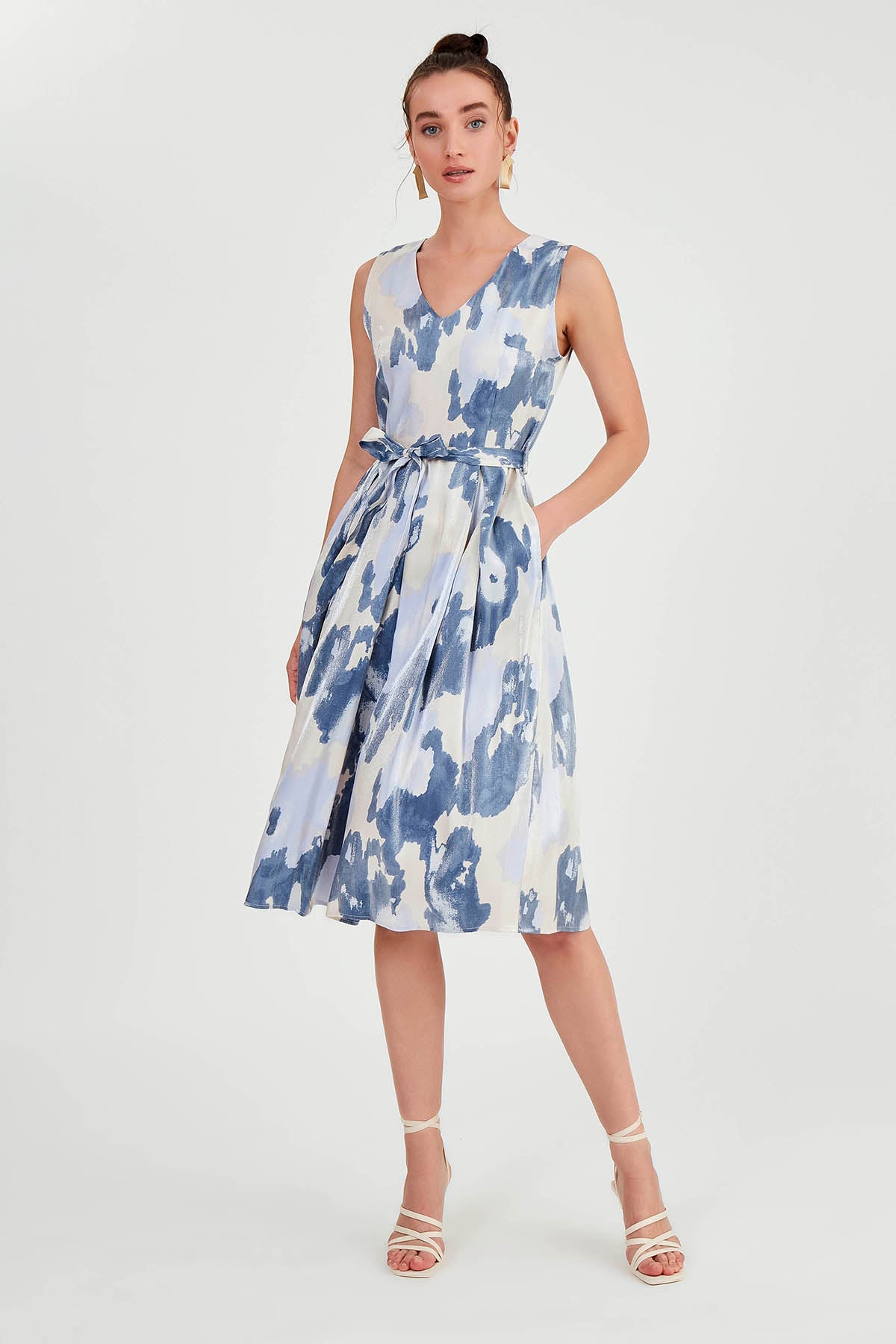 GLOSSY SATIN DRESS