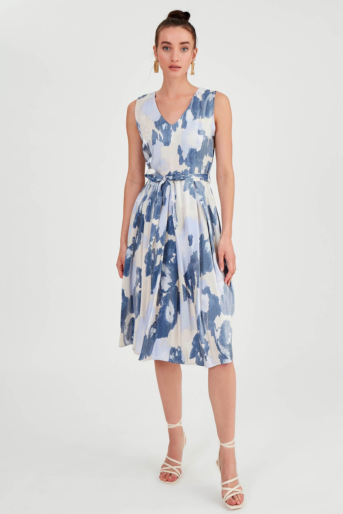 GLOSSY SATIN DRESS