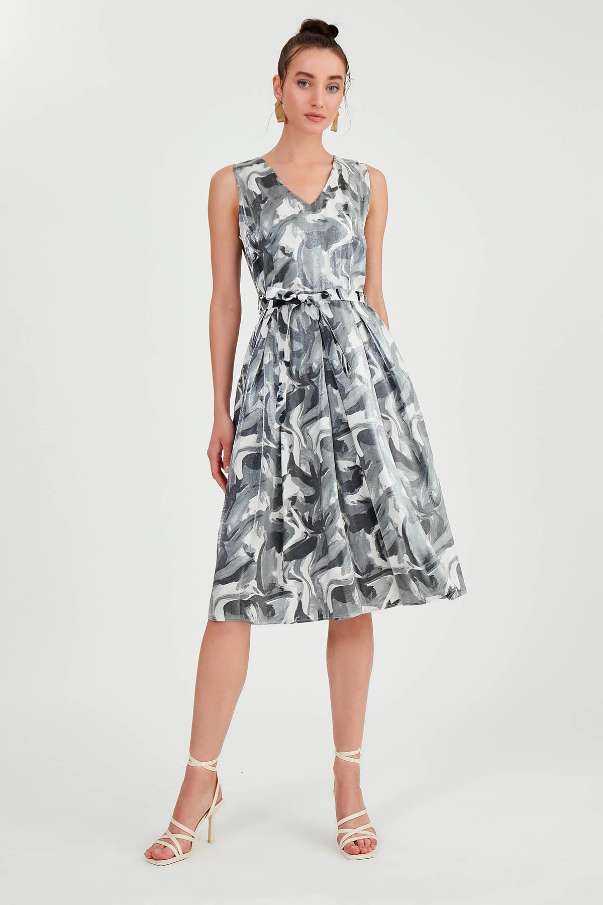 GLOSSY SATIN DRESS