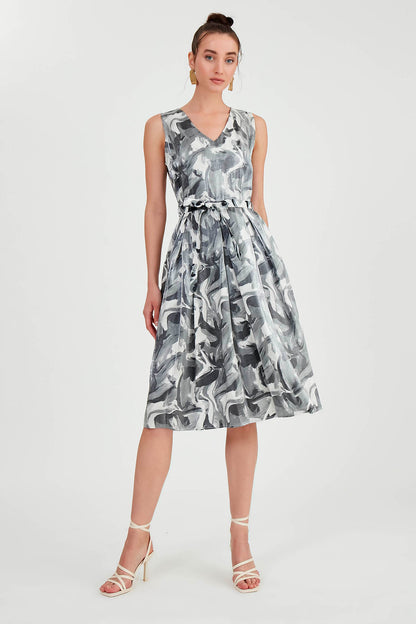 GLOSSY SATIN DRESS
