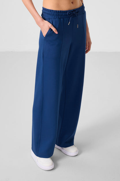 Parliament Soft Textured Pocket Front Stitch Detailed Women's Palazzo Trousers - 94670