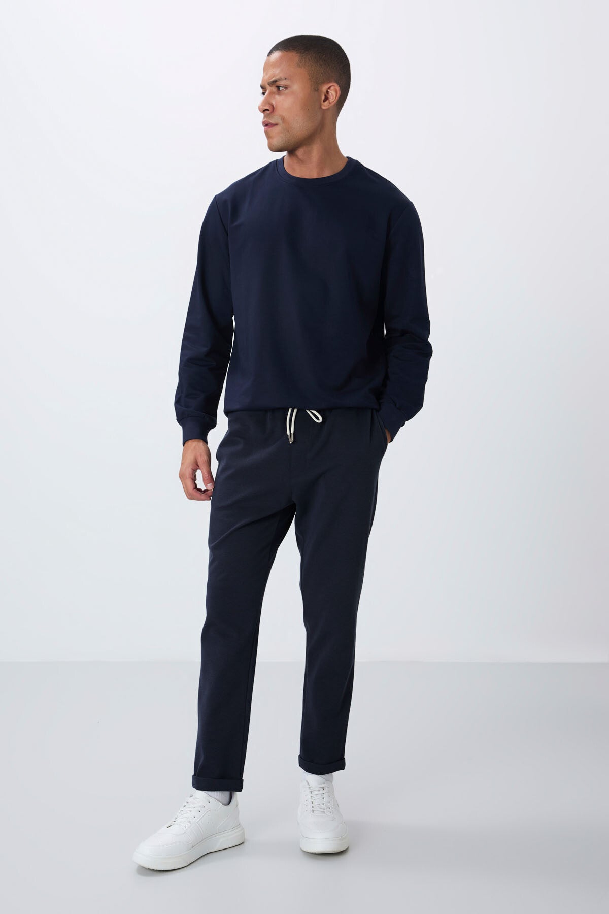 Textured Surface Parliament Standard Fit Men's Tracksuit Bottom - 82154
