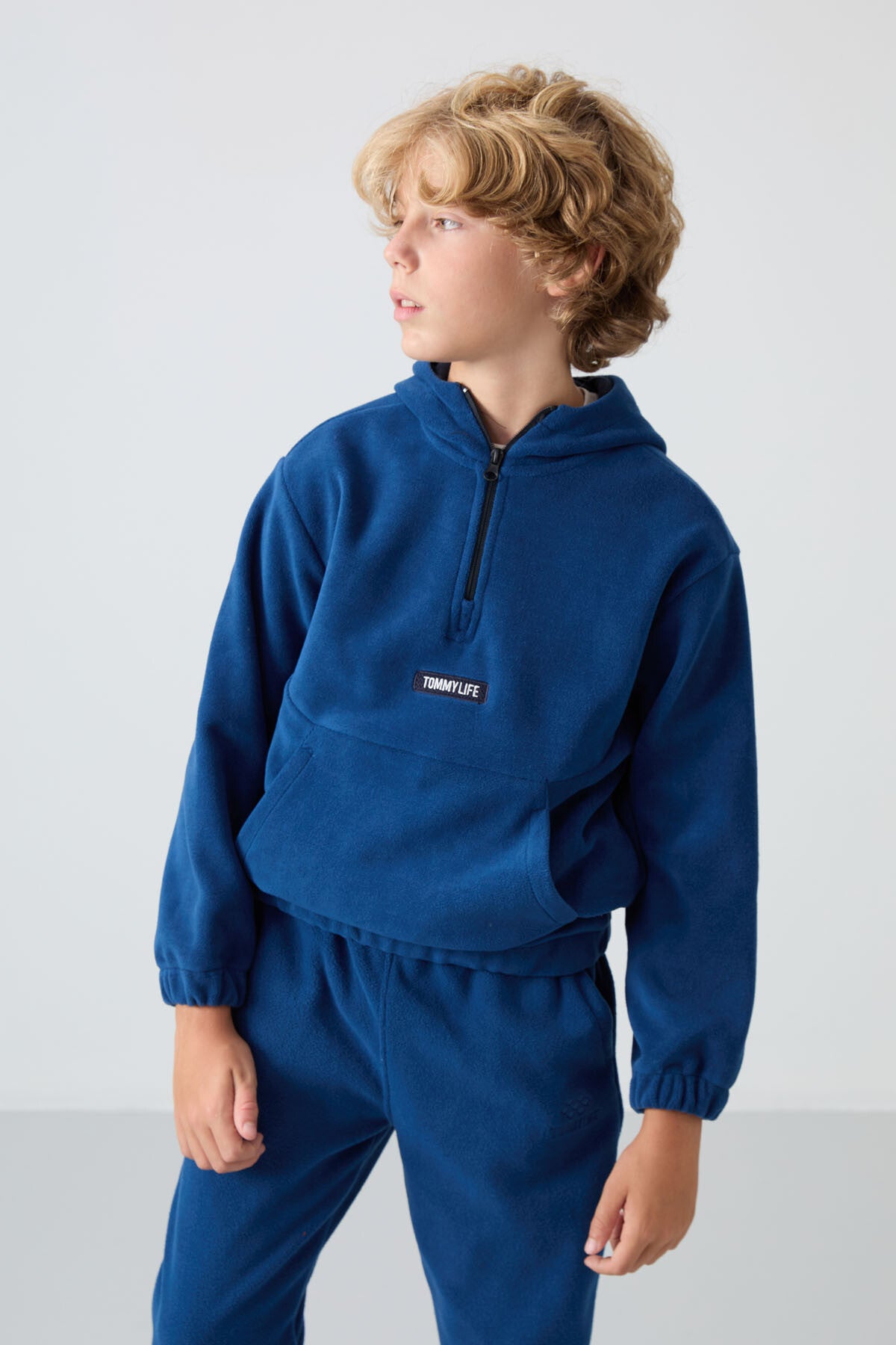 Parliament Thick Soft Textured Standard Fit Embroidered Fleece Boys' Sweatshirt - 11230
