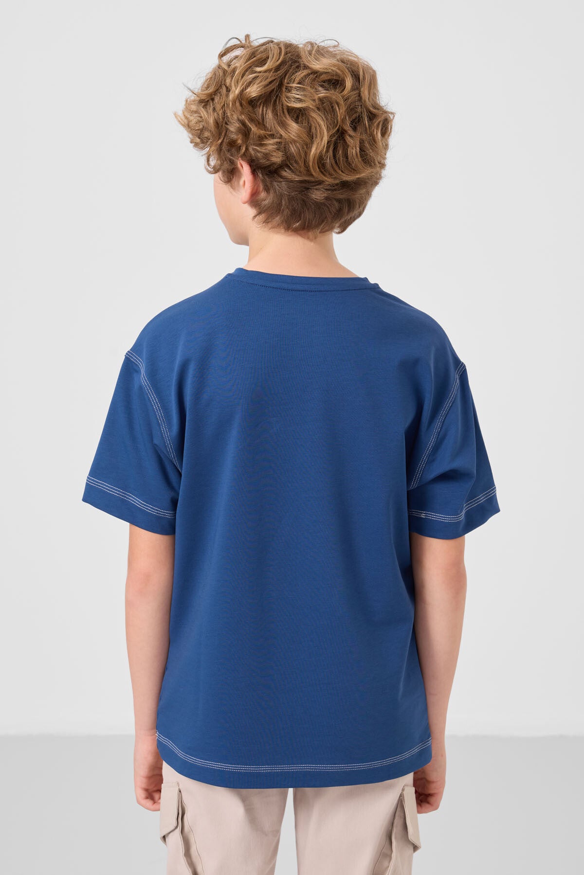 Cotton Soft Woven Oversized Printed T-Shirt - 11285