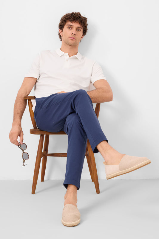 Standard Fit Weaving Lightweight and Flexible Chino Men's Trousers - 82180