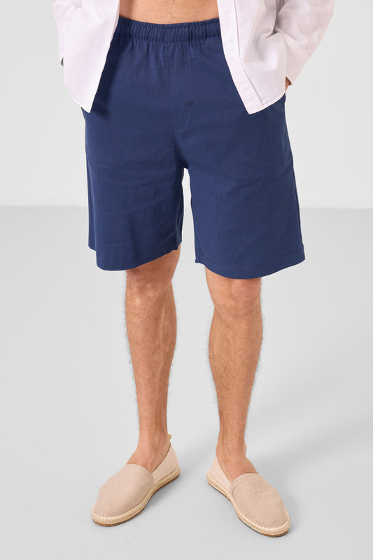 Standard Fit Weaving Lightweight Flexible Chino Men's Shorts - 81291