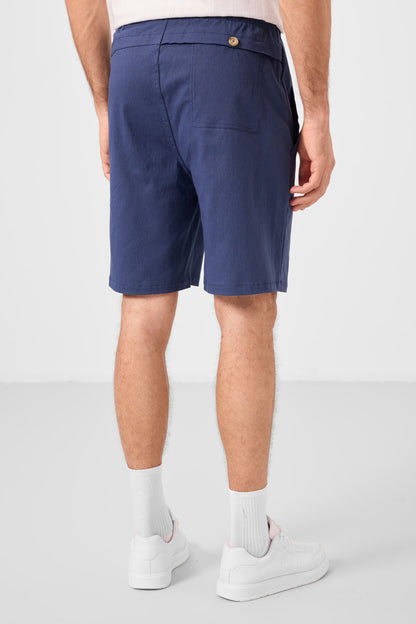 Standard Fit Weaving Lightweight Flexible Chino Men's Shorts - 81292