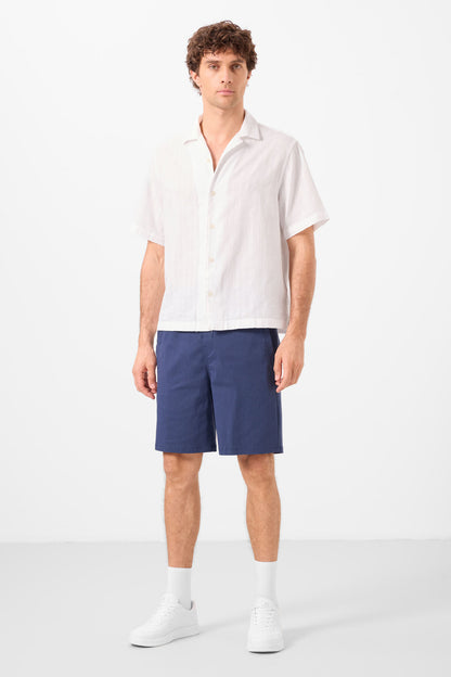 Standard Fit Weaving Lightweight Flexible Chino Men's Shorts - 81292