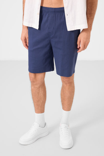 Standard Fit Weaving Lightweight Flexible Chino Men's Shorts - 81292