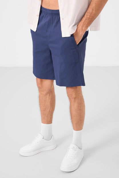 Standard Fit Weaving Lightweight Flexible Chino Men's Shorts - 81292