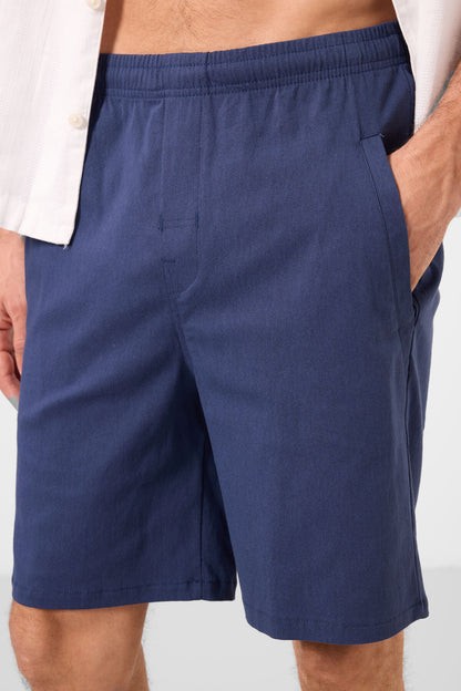 Standard Fit Weaving Lightweight Flexible Chino Men's Shorts - 81292