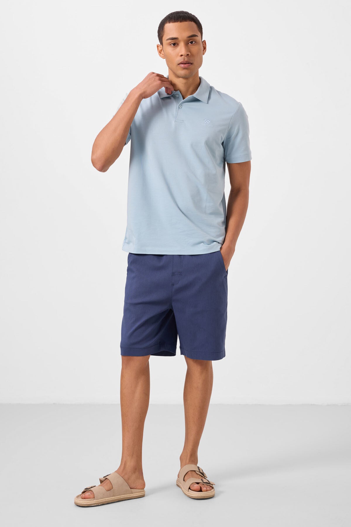 Parliament Standard Fit Weaving Lightweight Flexible Chino Men's Shorts - 81293