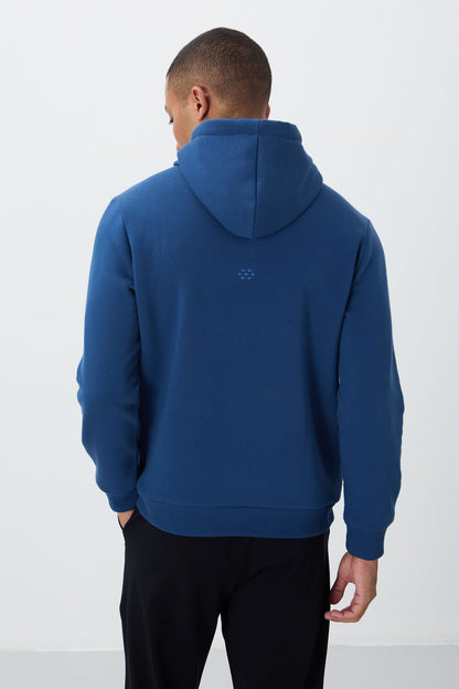Parliament Cotton Thick Inner Fleece Soft Textured Comfort Fit Embroidered Men's Sweatshirt - 88419