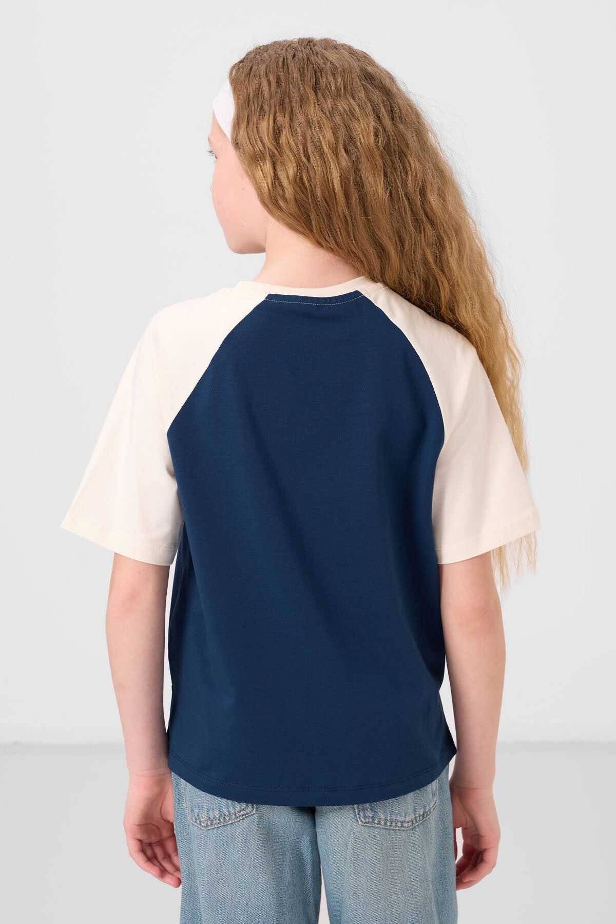 Parliament O Collar Cotton Printed Oversize Fit Girl T-Shirt - 75179