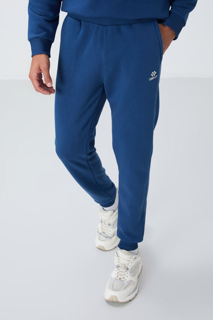 Parliament Cotton Thick Fleece-Lined Soft Textured Comfort Fit Embroidered Men's Tracksuit Set -85265