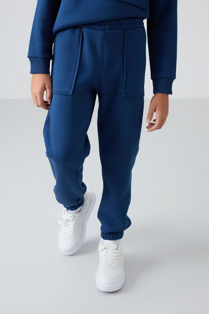 Parliament Cotton Thick Fleece-Lined Soft Textured Standard Fit Printed Boys' Tracksuit Set - 11257
