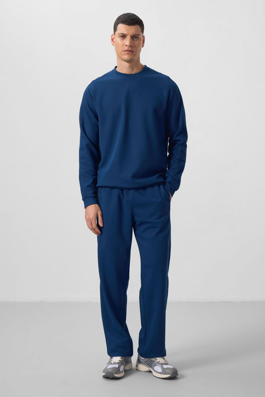 Textured Surface Oversize Men's Tracksuit Set - 85275