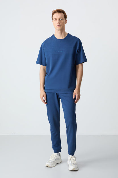 Parlament Cotton Thick Soft Textured Oversize Fit Basic Men's Tracksuit Set - 85261