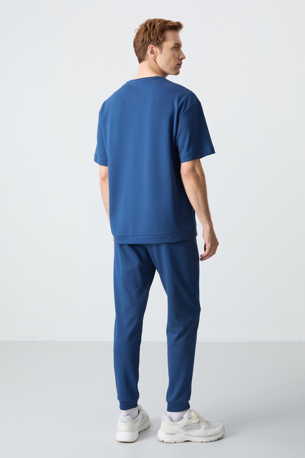 Parlament Cotton Thick Soft Textured Oversize Fit Basic Men's Tracksuit Set - 85261