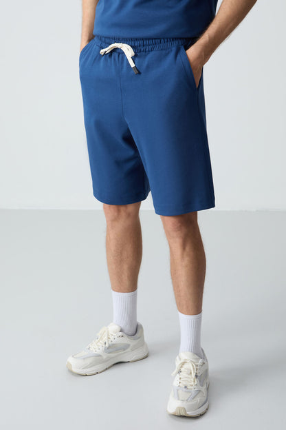 Parlament Cotton Thick Soft Textured OversizeFit Basic Men's Shorts Set - 85257