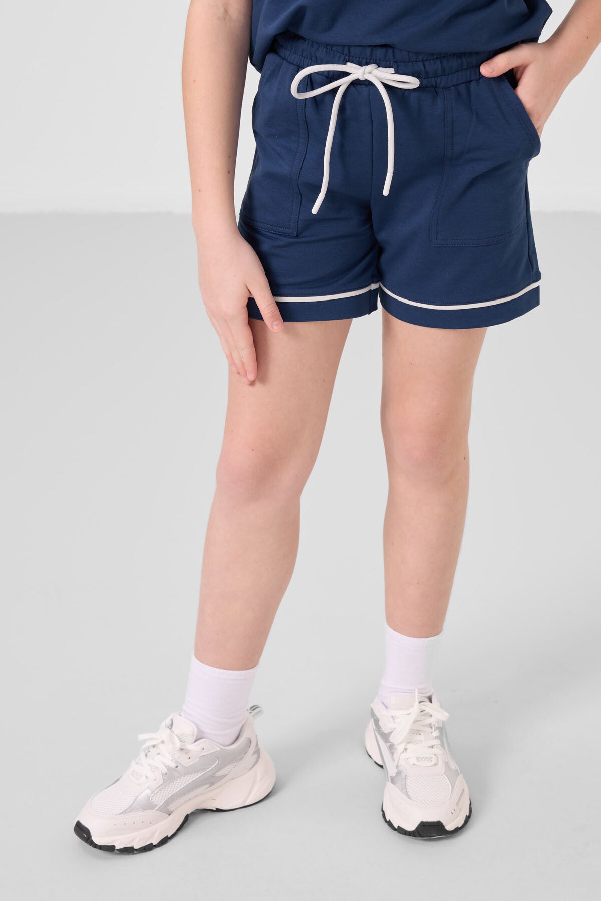 Cotton Soft Woven Standard Fit Basic Shorts Set - 75183