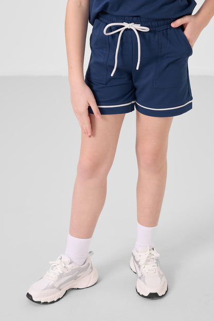 Cotton Soft Woven Standard Fit Basic Shorts Set - 75183