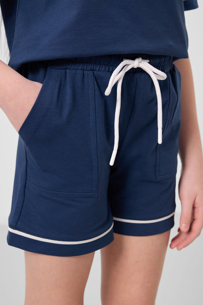 Cotton Soft Woven Standard Fit Basic Shorts Set - 75183