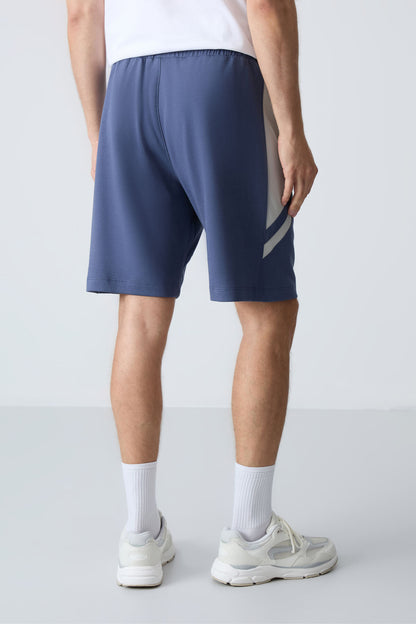 Petrol Cotton Thick Soft Textured Standard Fit Basic Men's Shorts - 81281