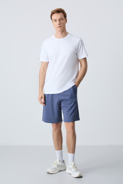 Cotton Thick Soft Textured Standard Fit Basic Men's Shorts - 81275