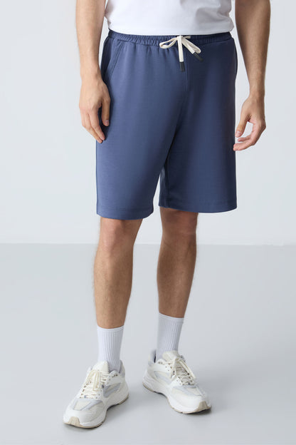 Cotton Thick Soft Textured Standard Fit Basic Men's Shorts - 81275