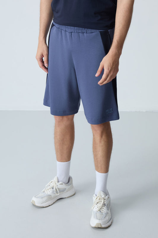 Cotton-blend Thick Soft Textured Standard Fit Basic Men's Shorts - 81280