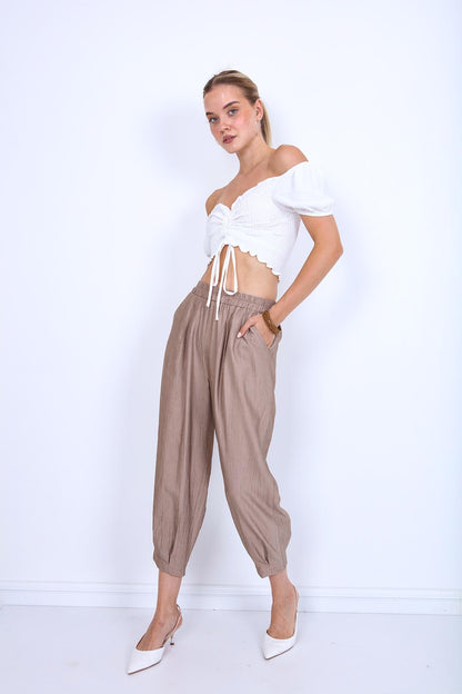 CROP TROUSERS