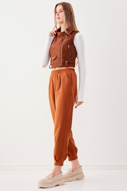 PLEATED TROUSERS