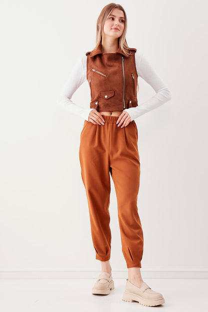 PLEATED TROUSERS