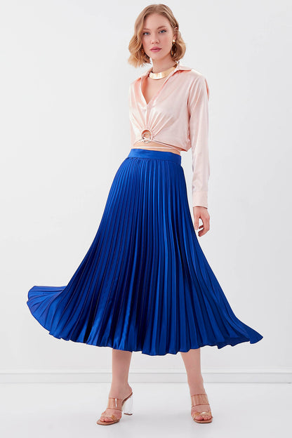 MIDI HEIGHT SATEN SKIRT